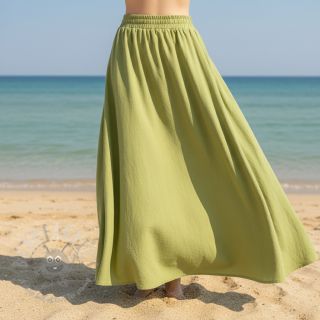 Bombažna tkanina WASHED old lime