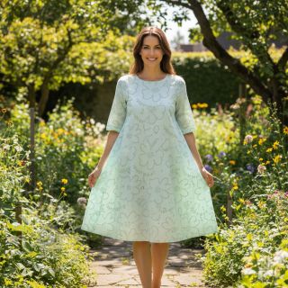 Bombažna tkanina VOILE Puffy mint