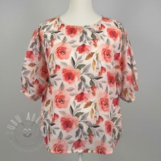 Bombažna tkanina VOILE Love digital print