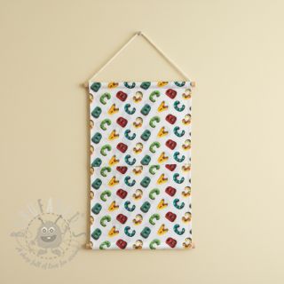 Bombažna tkanina Dino baby design D digital print