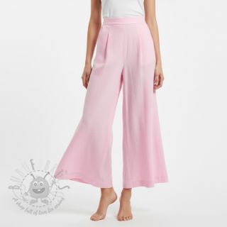 Bombažna tkanina z lanom pink