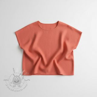 Bombažna tkanina z lanom brick