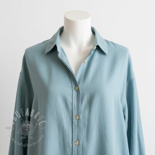 Bombažna tkanina z lanom old blue