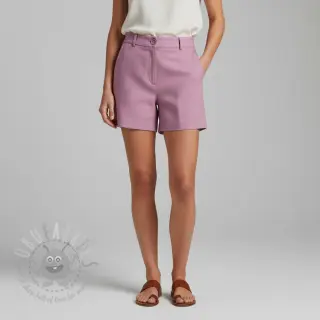 Bombažna tkanina z lanom old pink