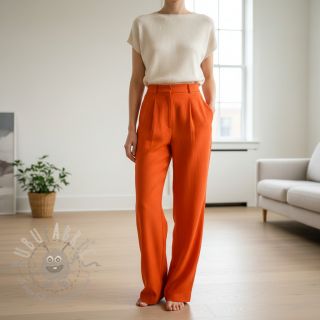 Bombažna tkanina z lanom orange