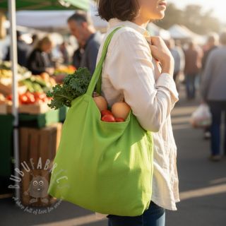Bombažna tkanina z lanom lime