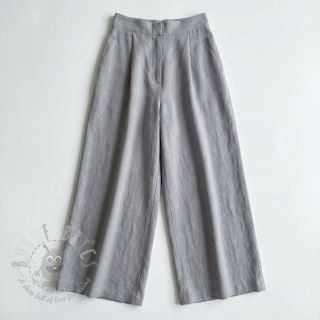 Bombažna tkanina z lanom grey