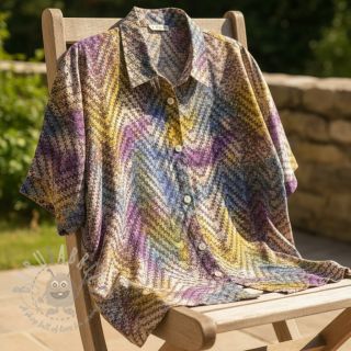 Bombažna tkanina UNIQUE BATIK design D purple