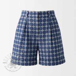 Bombaž JEANS Circles dark blue