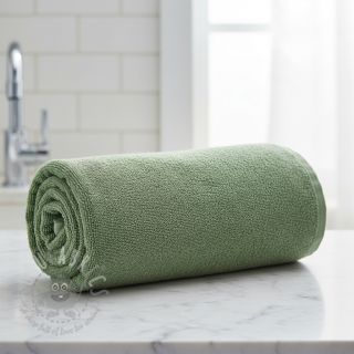 Raztegljiva frotirna tkanina old green