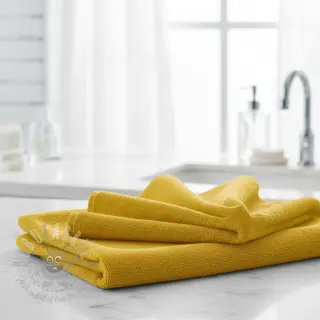 Raztegljiva frotirna tkanina light yellow