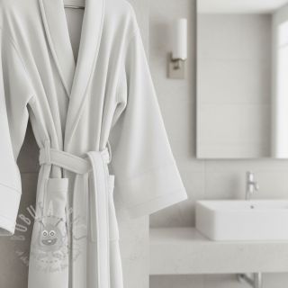 Raztegljiva frotirna tkanina white