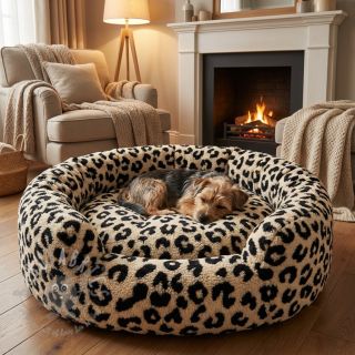 Plaščevina TEDDY JACQUARD Animal skin black