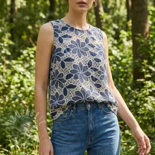 JEANS DENIM Lavicia Lace design A