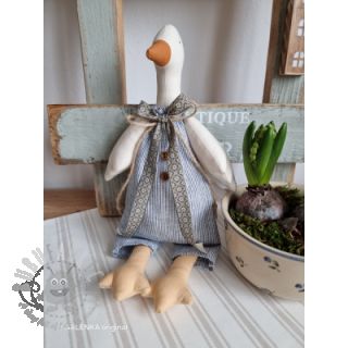 Lan s pamukom Lira mini stripe jeans