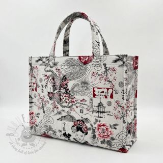 Dekorativno blago jacquard Akita blanc