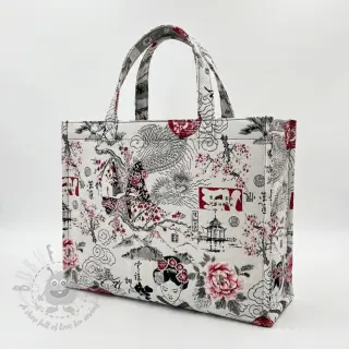 Dekorativno blago jacquard Akita blanc