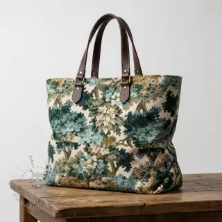 Dekorativno blago jacquard Aubusson emeraude