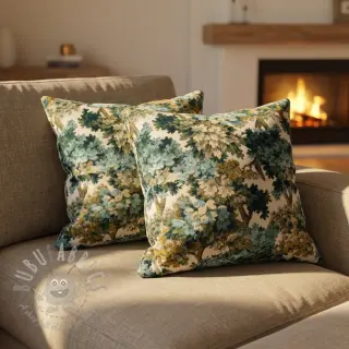 Dekorativno blago jacquard Aubusson emeraude
