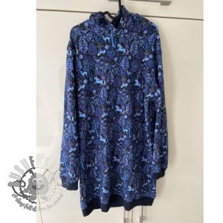 Prevešanka Forest animals navy digital print