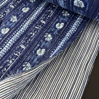 Bombažna tkanina QUILT Gange bleu