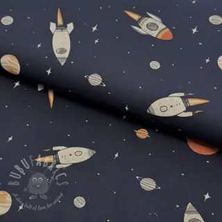 Bombažna tkanina Space digital print