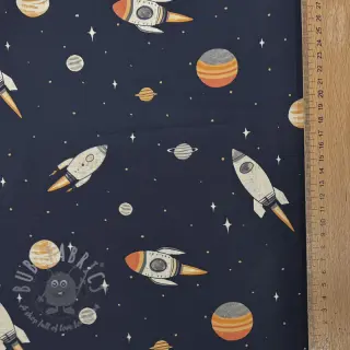 Bombažna tkanina Space digital print