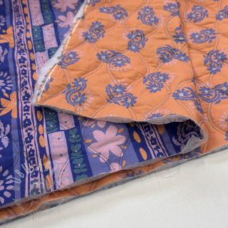 Bombažna tkanina VOILE STEPPED Daria flower purple digital print