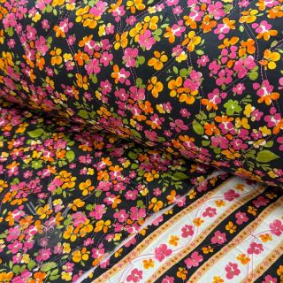 Bombažna tkanina VOILE STEPPED Ophelia flower digital print