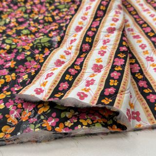 Bombažna tkanina VOILE STEPPED Ophelia flower digital print