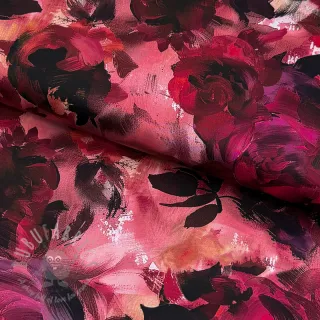 Bombažna tkanina SATIN Zurie flower digital print