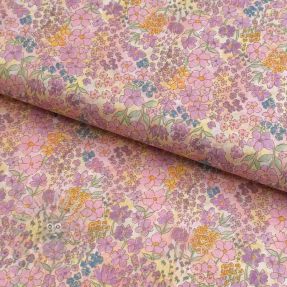 Bombažna tkanina VOILE Small hayppy flowers digital print