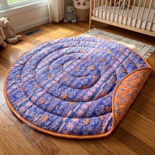 Bombažna tkanina VOILE STEPPED Daria flower purple digital print