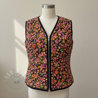 Bombažna tkanina VOILE STEPPED Ophelia flower digital print