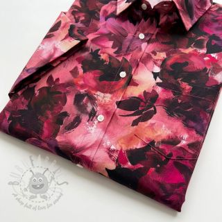 Bombažna tkanina SATIN Zurie flower digital print