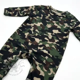 Bombažna tkanina Camouflage green digital print