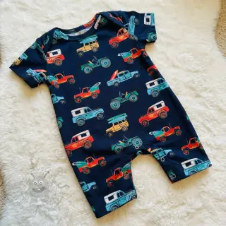 Bombažna tkanina Cars navy digital print