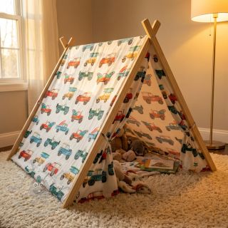 Bombažna tkanina Cars white digital print