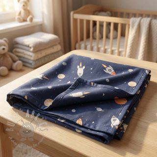 Bombažna tkanina Space digital print