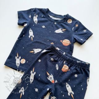 Bombažna tkanina Space digital print