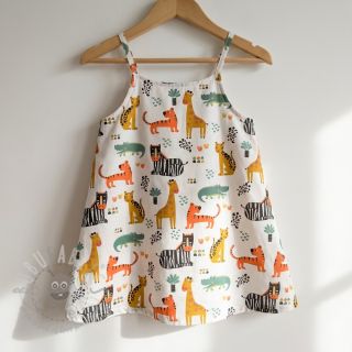 Bombažna tkanina Safari time offwhite digital print