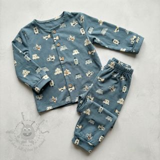 Bombažna tkanina Vehicles petrol