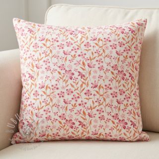 Bombažna tkanina Fine flowers pink