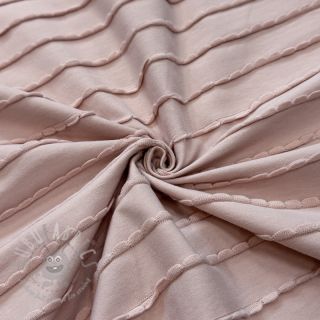 Jersey RUFFLES powder pink