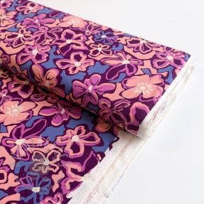 Viskoza STRETCH Flowers Junie purple