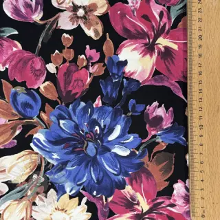 Prevešanka Flower Luna black digital print