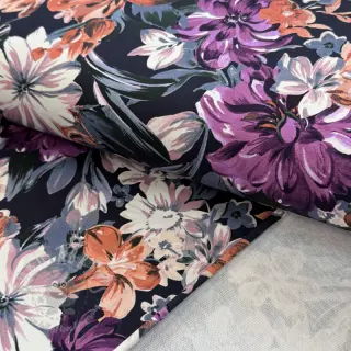 Prevešanka Flower Luna navy digital print