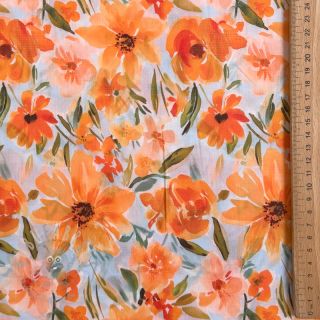 Bombažna tkanina VOILE Sarah flowers digital print