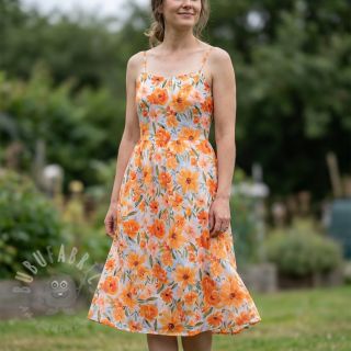 Bombažna tkanina VOILE Sarah flowers digital print