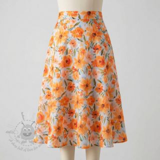 Bombažna tkanina VOILE Sarah flowers digital print